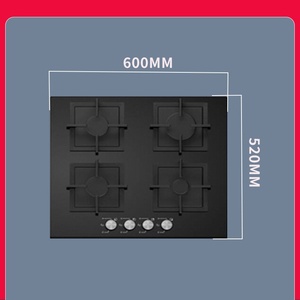 OEM Volcano <strong>Gas</strong> Cooker Oven Noodle Cooker <strong>4</strong>-<strong>Burner</strong> Kitchen <strong>Stove</strong> Tempered <strong>Glass</strong> Electric Appliances Outdoor Use Directly China