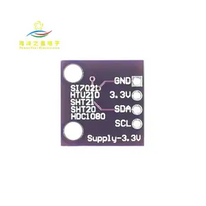 HDC1080 Si7021 SHT20 HTU21D तापमान और आर्द्रता सेंसर मॉड्यूल I2C डिजिटल उच्च परिशुद्धता GY-213V-HDC1080
