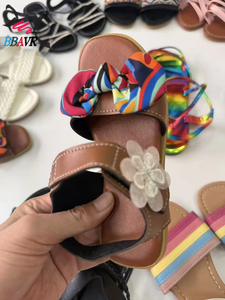 Cheap Children's Sandals <b>Summer</b> Fashion Breathable Slip <b>Slippers</b> Outdoor Beach Shoes Cotton Lining Mixed Design Wholesale - Product Image 5