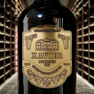 Tùy chỉnh 3D dập nổi kim loại nhãn dán 3D kim loại nhãn cho nước hoa chai bao bì kim loại nhãn 3D dập nổi - Product Image 2