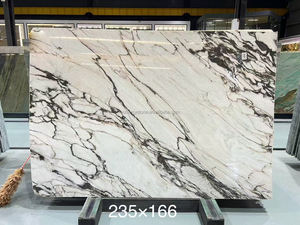 Carreaux de cuisine modernes San <span class=keywords><strong>Simon</strong></span> Marble Quartzite Calacatta Nero Poli Noir Blanc Dalle Forme Pierre Naturelle Grande Dalle - Product Image 4