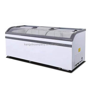 Congélateur horizontal combiné d'armoire d'île Pour les aliments surgelés Affichage en verre d'ouverture supérieure Réfrigérateur - Product Image 3