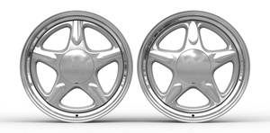 Cerchi in Lega di Alluminio Forgiati OEM Cinesi da 17 Pollici R17 17X10 Et 20 Deep Dish 4 Fori 4X108 in 2 Pezzi per Ford Mustang 1993 - Product Image 3