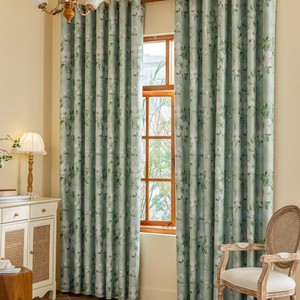 Rideaux imprimés occultants complets à motif de dessin animé moderne Simple nordique pour chambre et salon Format de printemps pour hôtels - Product Image 6