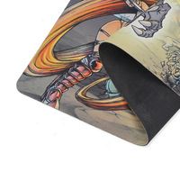 Tapis de jeu Yugioh personnalisé 14x24 pouces en néoprène souple avec dos en caoutchouc, motif dessin animé, chauffant, résistant à l'eau et antidérapant, imprimé par sublimation