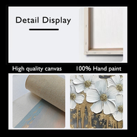 100% peintures à l'huile faites à la main et arts muraux abstrait décor à la maison image à l'huile moderne fleur classique peinte à la main sur toile