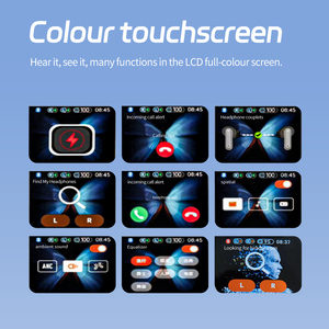 2025 Mới Nhất By16 Tai Nghe Hifi Âm Thanh Đúng Tai Nghe Không Dây Thông Minh Cảm Ứng Vòng Màn Hình In-Ear Tiếng Ồn Hủy Bỏ Tai Nghe Pk Jm19 - Product Image 4