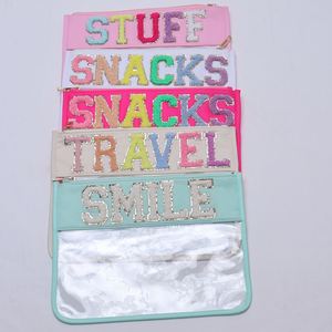 Women DIY Embroidery PVC Pouch Summer Zipper Portable Clear <b>Cosmetic</b> Bags <b>Organizer</b> Water Resistant Lightweight Eco-Friendly - Product Image 1