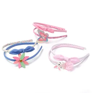 2 Pcs/set Handmade Customize Sweetheart Cute Rabbit Tulle Bow Hairbands For Baby Girl Hair Hoop