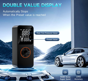 פופולרי צמיג אלחוטית מתנפחים תצוגה דיגיטלית החדש 150psi recharresor אוויר USB טעינה קו משאבת אוויר 17 מ "מ - Product Image 2