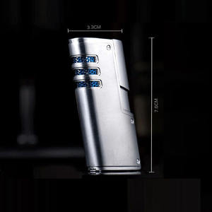 Encendedor de cigarros triple promocional recargable electrónico a prueba de viento de metal - Product Image 2