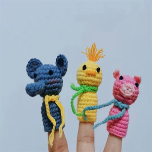Títeres de Dedo Hechos a Mano 100% Crochet, Estilo Animal Personalizado, Amigurumi - Product Image 6