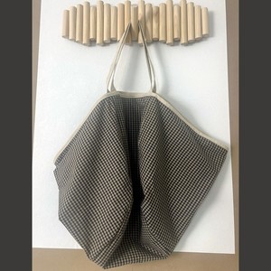 กระเป๋าผ้าคอตตอนลายดอกไม้ขนาด25นิ้วขนาดใหญ่พิเศษสำหรับผู้หญิงกระเป๋าถือชายหาดรูปพัดพร้อมของตกแต่งปักแบบพกพาและพับได้ - Product Image 4