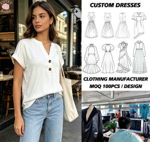 Camisa de Manga Corta con Cuello en V Blanca para Mujer, Estilo Informal, Holgada, de Algodón Popelina, Marca Sweet Babe - Product Image 1