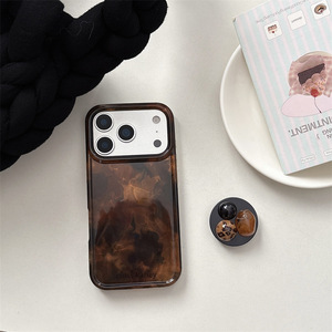 เคสโทรศัพท์สองชั้นแบบไล่สีน้ำตาลอำพันวินเทจ สำหรับ iPhone 17 Pro Max 16 15 14 - Product Image 4