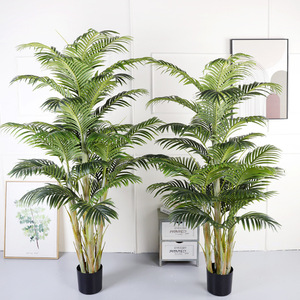 Gran oferta, <span class=keywords><strong>palmera</strong></span> artificial de 180cm para decorar el bonsái de girasol de cola suelta de <span class=keywords><strong>la</strong></span> tienda con maceta - Product Image 1