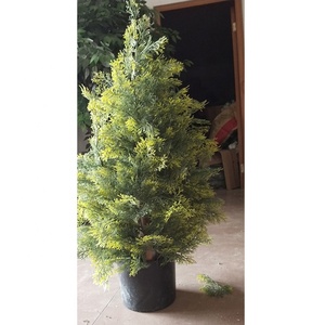 Customized 80cm Height Mini Artificial Cypress <strong>Tree</strong>, Potted Decorative Wood <strong>Tree</strong> <strong>Trunk</strong> Cypress <strong>Tree</strong> Plant Artificial <strong>for</strong> <strong>Sale</strong> - Product Image 5