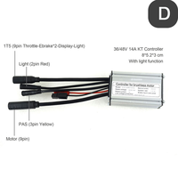 Contrôleur de moteur sans balais pour vélo électrique KT 15A 36V 48V avec écran LCD/LED 250W pour kit de conversion