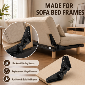 Bisagras ajustables de acero modernas y duraderas para sofá cama con patas plegables ajustables - Product Image 4