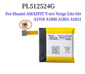 390Mah Batterij Voor Huami Amazfit 390Mah Pl512524 G Pl502524 V Batterij - Product Image 3
