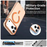 Coque de téléphone portable antichoc mate anti-traces de doigts couleur bonbon pour iPhone 15 Pro Max, étui magnétique pour iPhone 17