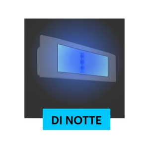 Beghelli 1499BLU 11W lampada notturna di emergenza 8h autonomia 130lm soluzione di illuminazione in plastica per interni esterni con batteria al litio - Product Image 5