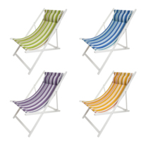 Coussin de siège gonflable imperméable de pouf extérieur rayé populaire d'air pour le jardin/plage/camping