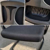 Chaise de bureau exécutive en tissu maillé sur mesure au design contemporain, chaise de bureau ergonomique élégante pour le personnel