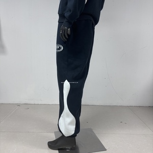 PT1275 <span class=keywords><strong>Pantalon</strong></span> de survêtement à revers pour hommes <span class=keywords><strong>Pantalon</strong></span> de survêtement de haute qualité à bas quantité minimale de commande OEM personnalisé 350 g/m² <span class=keywords><strong>Pantalon</strong></span> de survêtement pour hommes <span class=keywords><strong>Pantalon</strong></span> épissé en molleton de coton - Product Image 6