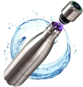 500ml su şişeleri kendini temizleme ve yalıtımlı paslanmaz çelik su şişesi UV arıtma