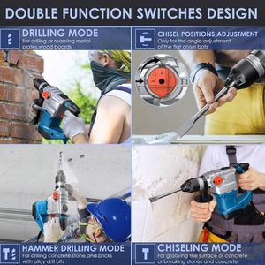 AIRFORCE Fabriqué en Chine Boschs Batterie Brushless 8 Pouces Machine Vibrateur Marteau Perceuse Brise - Product Image 3