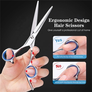 Juego de tijeras profesionales para cortar el pelo 9 en 1, Kit mejorado de tijeras de descargar, pinzas para maquinilla de afeitar, capa, BILLETERA, peluquería y barbería - Product Image 4