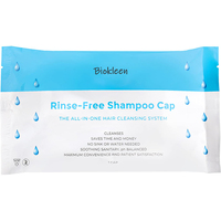 Biokleen Échantillon gratuit personnalisé Pratique Nettoyage Préhumidifié Doucement parfumé et pH équilibré Sans rinçage Shampoing Caps