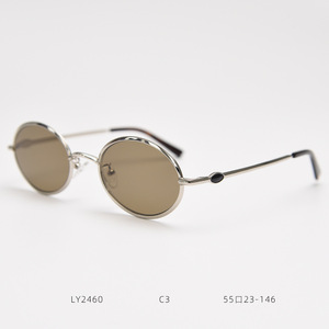 Lunettes de soleil ovales vintage en métal pour hommes et femmes, style Xi Qing, protection UV400, luxe 2026 - Product Image 5