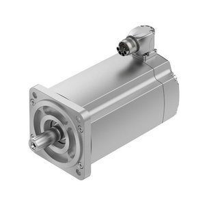 เฟสโต้ EMMT-AS-100-S-HS-RS มอเตอร์ไฟฟ้ากระแสสลับขนาดเล็ก แบบติดตั้งบนฐานสีเงิน ผลิตในเยอรมนี - Product Image 1