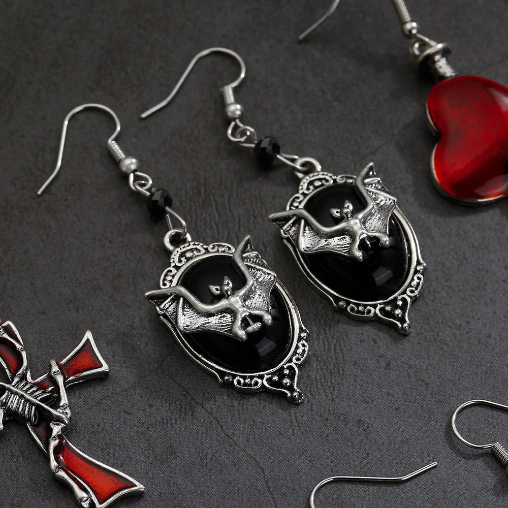 Boucles D'oreilles Poupée Vaudou Boucles D'oreilles Gothiques En Argent Sterling 925 Boucles D'oreilles Poupée D'horreur Pour Femmes Bijoux Noël Halloween Graduation Cadeaux