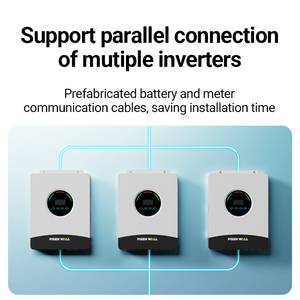 Biến tần năng lượng mặt trời PISEN 6KW 48V 100Ah, tiếng ồn thấp 50dB, một pha 380V AC, tích hợp bộ điều khiển MPPT và WiFi, dùng cho thiết bị gia dụng - Product Image 5