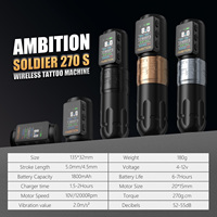 Ambition Soldier 270S Motor sin escobillas 5,0mm/4,5mm carrera profesional máquina de tatuaje rotativa eléctrica pistola de pluma de tatuaje inalámbrica