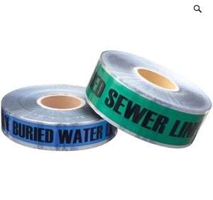 CINTA DETECTABLE SUBTERRÁNEA PARA LÍNEAS DE AGUA ENTERRADAS - ATENCIÓN: LÍNEA DE AGUA ENTERRADA PORDEBAJO - Product Image 4