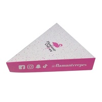 Boîtes d'emballage pour crêpes en carton recyclé de qualité alimentaire SENCAI avec votre logo
