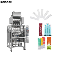 Machine de remplissage et d'emballage automatique 4/6 voies de forme irrégulière pour bar sac liquide sport gel spécial vffs