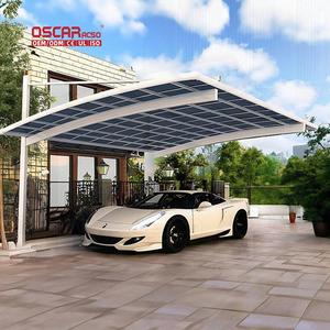 Auvent en alliage avec <span class=keywords><strong>vitrage</strong></span> en polycarbonate pour allées, cours et parkings – Garages portables et durables, auvents, abris de voiture - Product Image 1