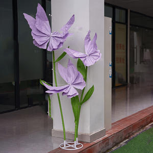 Decorazione del centro commerciale della finestra decorazione morbida all'ingrosso nuova carta gigante di nozze fiori artificiali bella <span class=keywords><strong>Chen</strong></span>. - Product Image 2