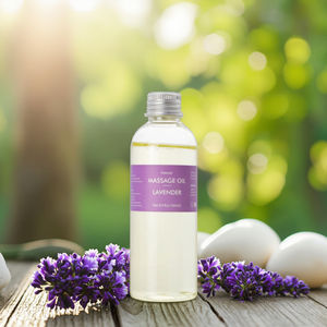 Óleo de Massagem Nutritivo e Hidratante para Clareamento da Pele com Lavanda Orgânica <span class=keywords><strong>100%</strong></span> Pura e Natural, Anti-Inchaço, Marca Própria - Product Image 1