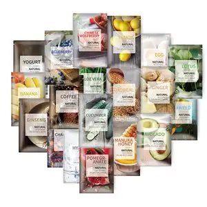 Propre usine logo personnalisé bonne qualité anti-âge fruits biologiques vitamine masque facial végétalien
