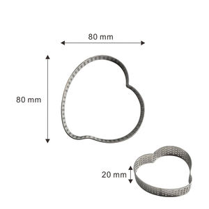 แม่พิมพ์เค้กมูสสแตนเลสแบบวงแหวน แม่พิมพ์ทาร์ตฝรั่งเศส ขายดี - Product Image 5