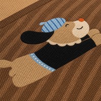 Meistverkaufter Niedlicher Hundemotiv-Kinderteppich Großer Waschbarer Welpen-Muster-Teppich Rutschfester Kinderzimmer-Bodenteppich für Babyzimmer-Dekoration