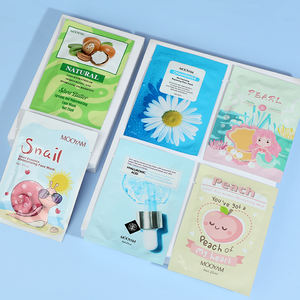 Masque facial en feuille de perle de pêche et <span class=keywords><strong>d</strong></span>'<span class=keywords><strong>escargot</strong></span>, soin du visage, hydratant, beurre de karité, camomille, acide hyaluronique - Product Image 1