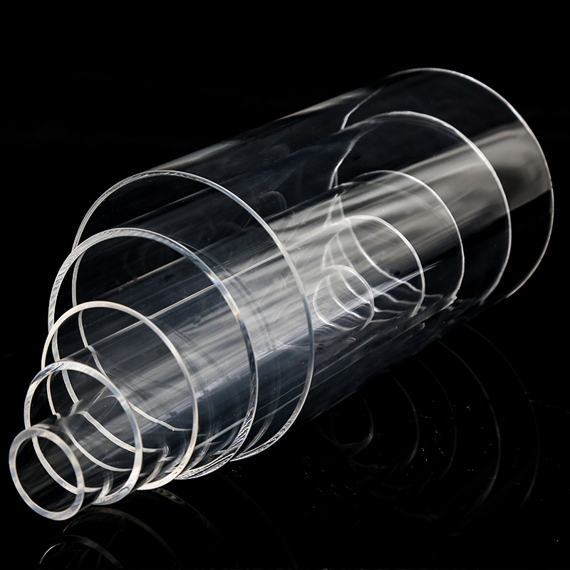 Tube PMMA Transparent de haute qualité, en acrylique Transparent, de grand diamètre, Tube Transparent