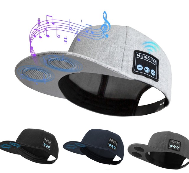Unisex Wireless Bluetooth Speaker Cap Hip-hop Music Headphones Stylish Baseball Cap